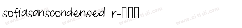 sofiasanscondensed r字体转换